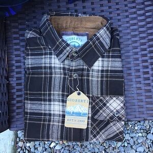Gioberti Mens Plaid Flannel Button Down Shirt Long Sleeve XL New With Tags